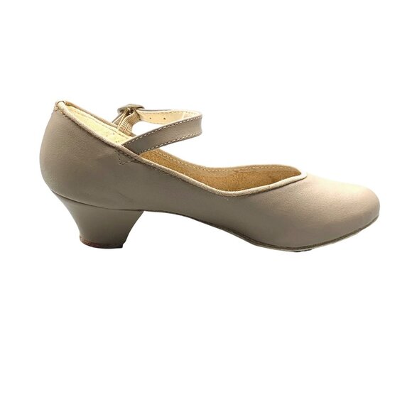 So Danca Character Theatre Leather Dance Shoes CH02 Performance 4 4.5 Beige New - Picture 3 of 6